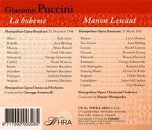 Giacomo Puccini (1858-1924): 2 Puccini Opern mit Jussi Björling, 4 CDs