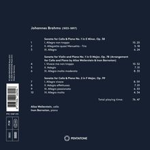 Johannes Brahms (1833-1897): Cellosonaten Nr.1 &amp; 2, CD