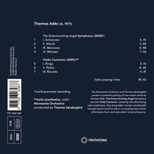 Thomas Adès (b. 1971), The Exterminating Angel Symphony (2020), Violin Concerto (2005). Pentatone Logo unten rechts.