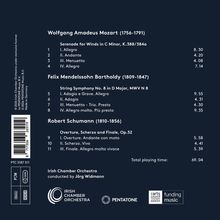 Wolfgang Amadeus Mozart: Serenade für Bläser. Felix Mendelssohn Bartholdy: Streichersinfonie Nr. 8. Robert Schumann: Ouvertüre.