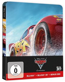Cars 3: Evolution (3D &amp; 2D Blu-ray im Steelbook), 3 Blu-ray Discs