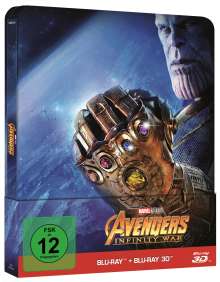 Avengers: Infinity War (3D &amp; 2D Blu-ray im Steelbook), 3 Blu-ray Discs