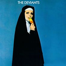 "The Deviants" steht oben. Eine Nonne leckt an einem bunten Eis vor blauem Hintergrund.
