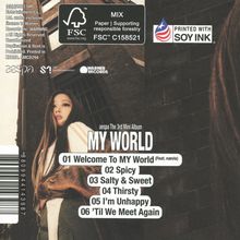 Aespa: My World: The 3rd Mini Album (Poster Version) (Giselle Cover), CD