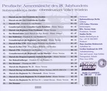 Preußische Armeemärsche des 18.Jahrhunderts, CD