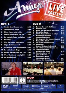 Die Amigos: Live Konzert aus der Burgarena Finkenstein, 2 DVDs