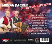 Lumpen Mander aus dem Zillertal: Bärig, echt, tirolerisch, CD