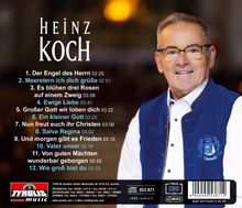 Album mit 12 Titeln von Heinz Koch, darunter "Der Engel des Herrn" und "Ewige Liebe". Person in blauer Weste. 