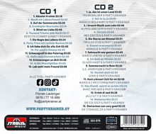 CD-Titel und Zeiten für 2 CDs. Kontakt: Florian Lackinger, 0676/7716888, flo@partyktrainer.at, www.partykrainer.at.