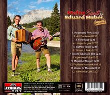Stefan Santi & Eduard Huber aus Südtirol. Albumtitel mit 12 Songs. Zwei Männer in Lederhosen, einer mit Akkordeon.