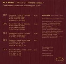 Wolfgang Amadeus Mozart (1756-1791): Klaviersonaten Nr.1-18, 5 CDs