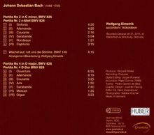 Johann Sebastian Bach (1685-1750): Partiten BWV 826 &amp; 828 für Akkordeon, CD