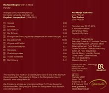 Richard Wagner (1813-1883): Parsifal für Klavier 4-händig, CD