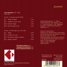 Franz Schubert (1797-1828): Klaviertrios Nr.1 &amp; 2, CD