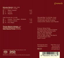 Bohuslav Martinu (1890-1959): Violinkonzerte Nr.1 &amp; 2, Super Audio CD