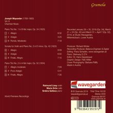 Joseph Mayseder (1789-1836): Kammermusik Vol. 6, CD