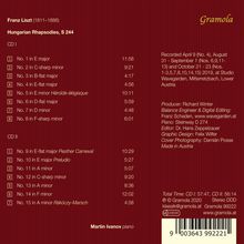 Franz Liszt (1811-1886): Ungarische Rhapsodien Nr.1-15, 2 CDs