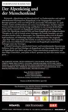 Der Alpenkönig und der Menschenfeind, DVD