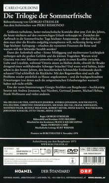 Die Trilogie der Sommerfrische (Carlo Goldoni), DVD