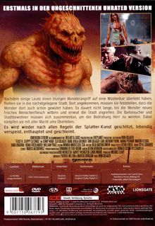 Erstens in der ungeschnittenen Unrated Version. Ein Monster, Szenen mit Blut. FSK 18, Gewalt, Verletzung, Sprache.