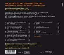Ein musikalisches Gipfeltreffen 1503 - Höfische Musik aus der Zeit Kaiser Maximilians I., CD