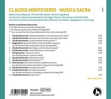 Claudio Monteverdi (1567-1643): Geistliche Vokalwerke - "Musica sacra", CD