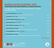 Musicalische Academie 1855 - Ouvertüren &amp; Konzertarien aus Tiroler Archiven, CD