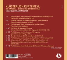 Klösterlich Kurtzweyl - Die Mandora (Ein Instrumentenporträt), CD