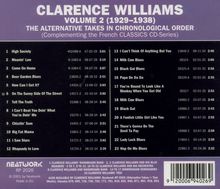 Clarence Williams: 1929 - 1938 Vol. 2: The Alternative Takes, CD