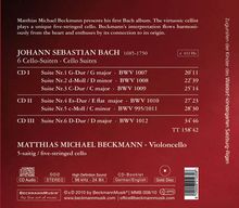 Johann Sebastian Bach (1685-1750): Cellosuiten BWV 1007-1012, 3 CDs