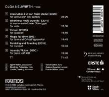 Olga Neuwirth (geb. 1968): Kammermusik - Solo, CD