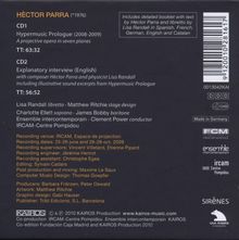 Hector Parra (geb. 1976): Hypermusic Prologue, 2 CDs