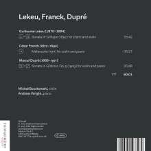 Michal Buczkowski &amp; Andrew Wright - Lekeu, Franck, Dupre, CD