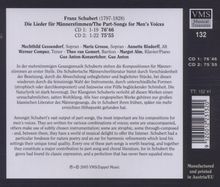 Franz Schubert (1797-1828): Lieder für Männerchor, 2 CDs