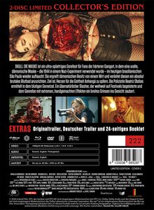 2-DISC LIMITED COLLECTOR'S EDITION. "SKULL: DIE MASKE" ultra-splatter Horrorfilm, Extras: Trailer, Booklet, Laufzeit 90 Min.