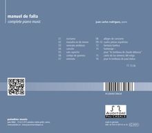 Manuel de Falla (1876-1946): Sämtliche Klavierwerke, CD