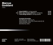 Marcus Goddard (geb. 1973): Kammermusik für Streicher, CD