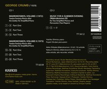 George Crumb (1929-2022): Makrokosmos I &amp; II, 2 CDs