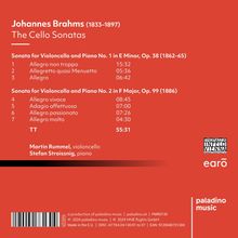 Johannes Brahms (1833-1897): Cellosonaten Nr.1 &amp; 2, CD