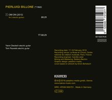 Pierluigi Billone (geb. 1960): Om On für 2 elektrische Gitarren, CD