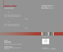 Johanna Senfter (1879-1961): Violinsonaten opp.26 &amp; 32, 2 CDs