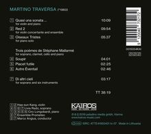 Martino Traversa (geb. 1960): Kammermusik "Hommage", CD