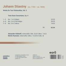 Johann Stiastny (1764-1826): Werke für 2 Celli Vol.2, CD