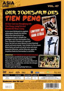 Der Todesarm des Tien Peng, DVD