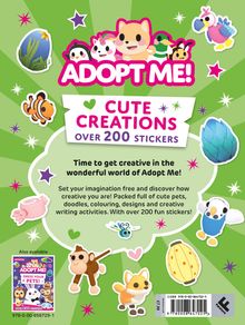 Uplift Games: Adopt Me! Cute Creations Sticker Book, Buch