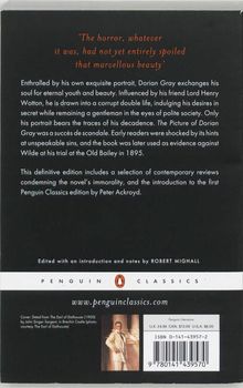Oscar Wilde: The Picture of Dorian Gray, Buch