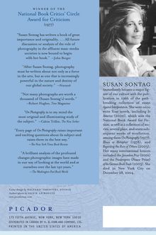 Susan Sontag: On Photography, Buch