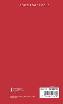 "ROUTLEDGE FOCUS" oben, ISBN unten rechts. Rotes Cover. Routledge-Logo und Webadresse unten links.