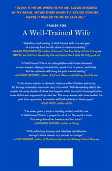 Tia Levings: A Well-Trained Wife, Buch