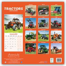 Avonside Publishing Ltd: Tractors - Traktoren 2025 - 16-Monatskalender, Kalender